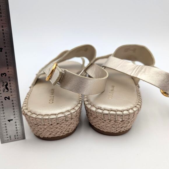 Cole Haan Cloudfeel Tilden Ankle Strap Sandal Women's Gold Size US8B EU38.5 - Picture 4 of 11